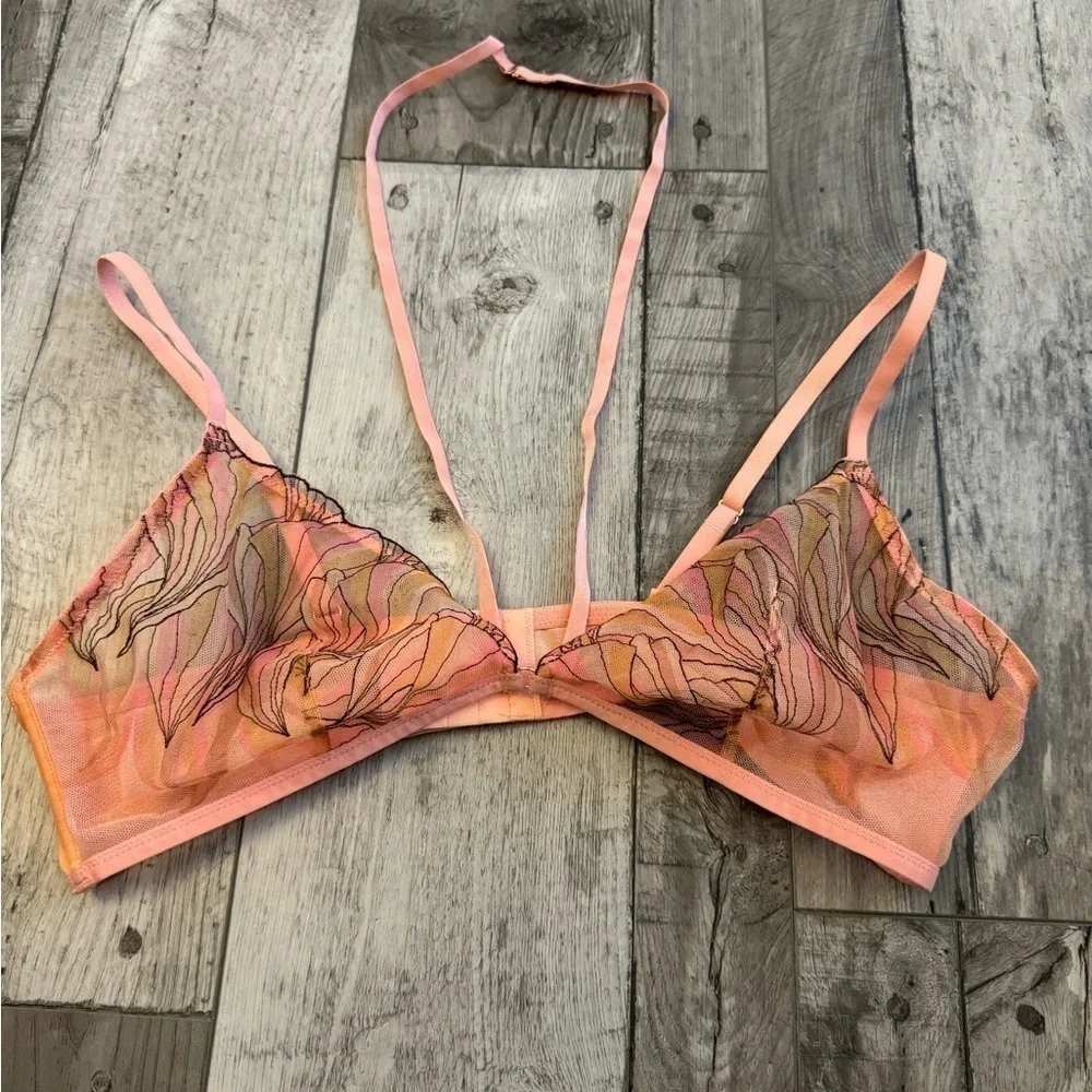 SAVAGE X FENTY Beneath The Surface Embroidered Unlined Balconette Bra